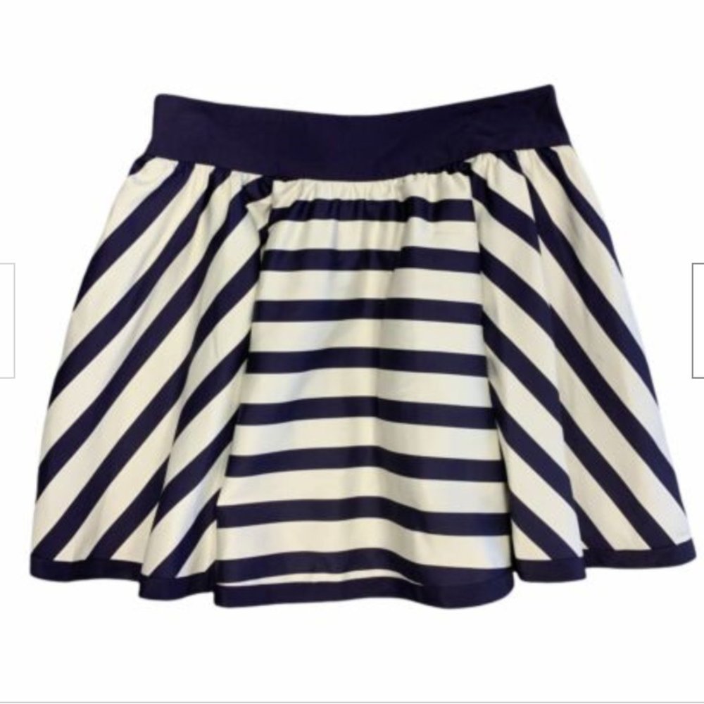 Ted Baker Large Stripe Skater Skirt NWT Size1